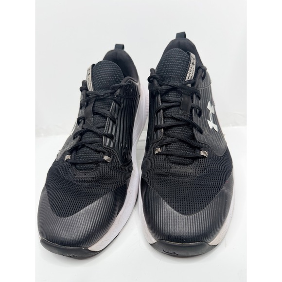 Under Armour Charged Assert Men\'s Size 14 Black White Running Training Shoes main image 12